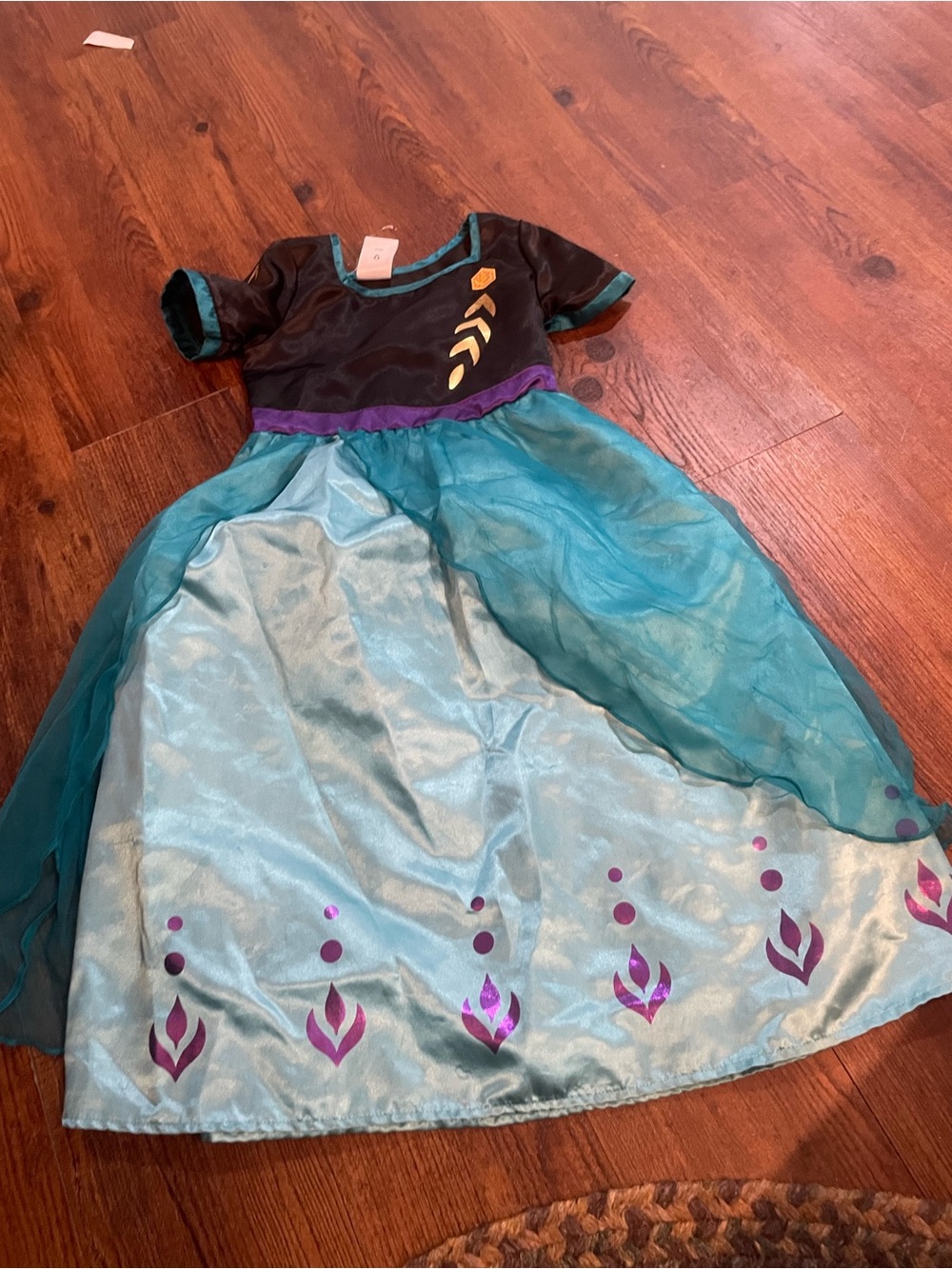 Disney Frozen | ❄️ Anna size 5/6 Girls Teal and Black Princess Costume Dress